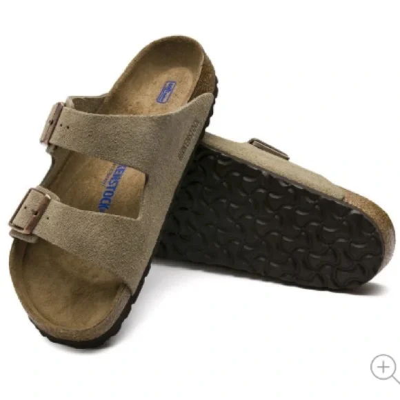 Birkenstock Arizona Suede Sandals in Taupe. BRAND NEW! FREE SHIPPING - Picture 3 of 7